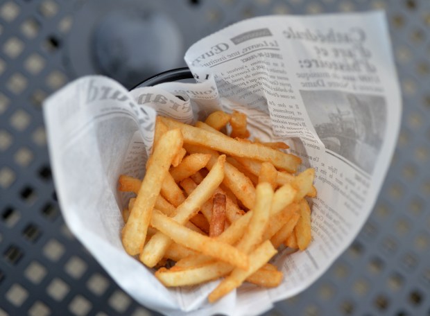 French fries are photographed at the French bistro in Lafayette, Calif., on Tuesday, May 3 2016. (Doug Duran/Bay Area News Group)