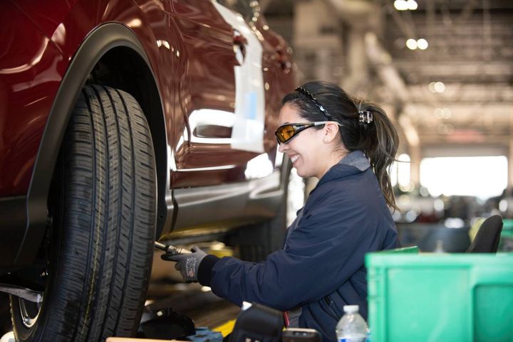 When a vehicle arrives at a Wallenius Wilhelmsen vehicle processing center, upfit technicians...