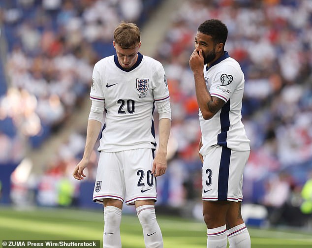 The report claimed that the frustration from England's lacklustre showing was evident during the game