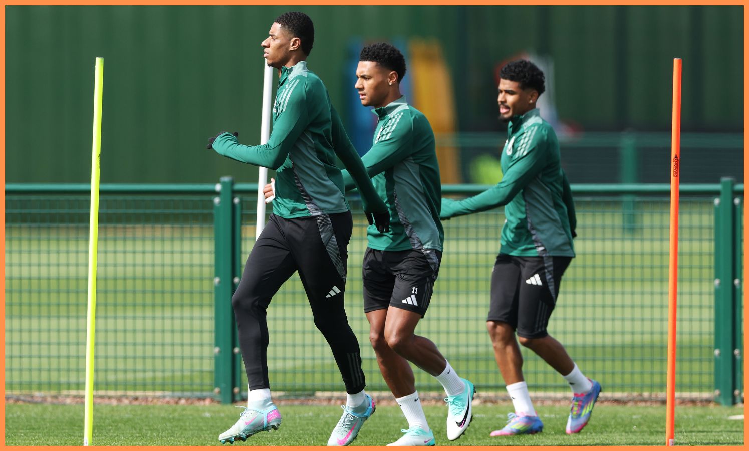 Ian Maatsen in Aston Villa training