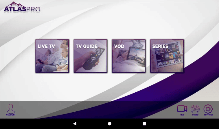 Download ATLAS ONE MAX Premium IPTV APK Full Activated With NO ADS
