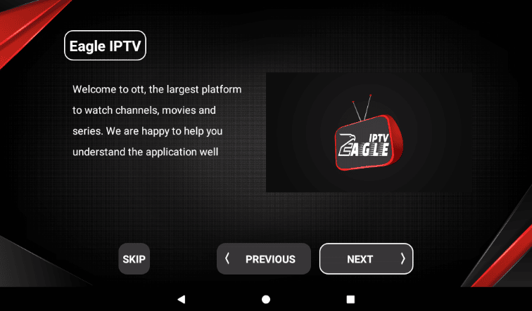 Download EAGLE IPTV Premium IPTV APK Full Unlocked No ADS