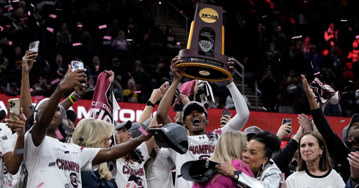 South Carolina beats Iowa to take home NCAA women's championship title