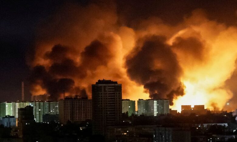Kyiv officials say at least 14 hurt in 039massive039 Russian