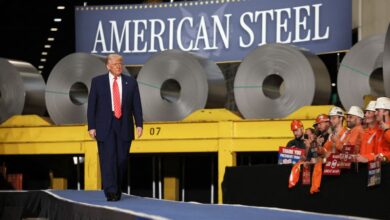 Trump says he plans to double steel aluminum tariffs to